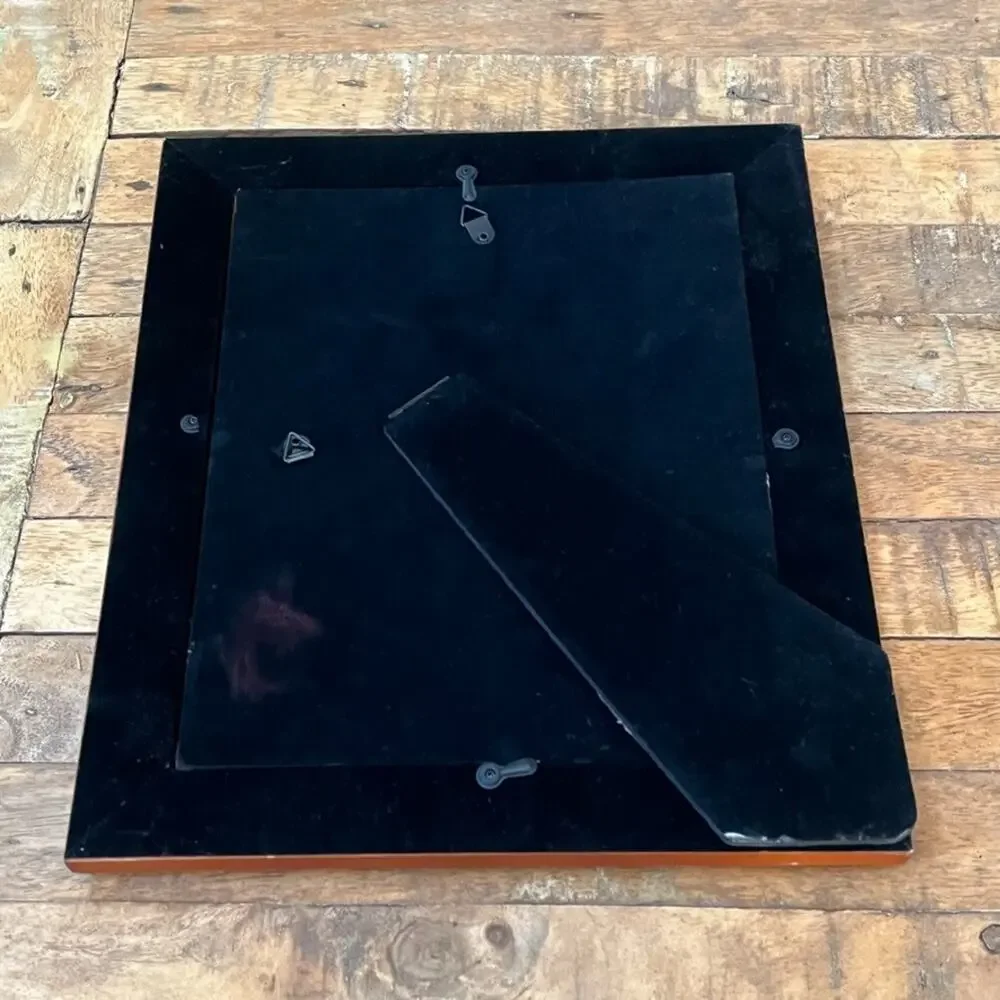 Vintage Brown Wooden Picture Frame 9.5 x 7.5 in Free Standing or Hung